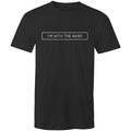 I'm With The Band Men's AS Colour T-Shirt Black Mens T-shirt Music Printed In Australia