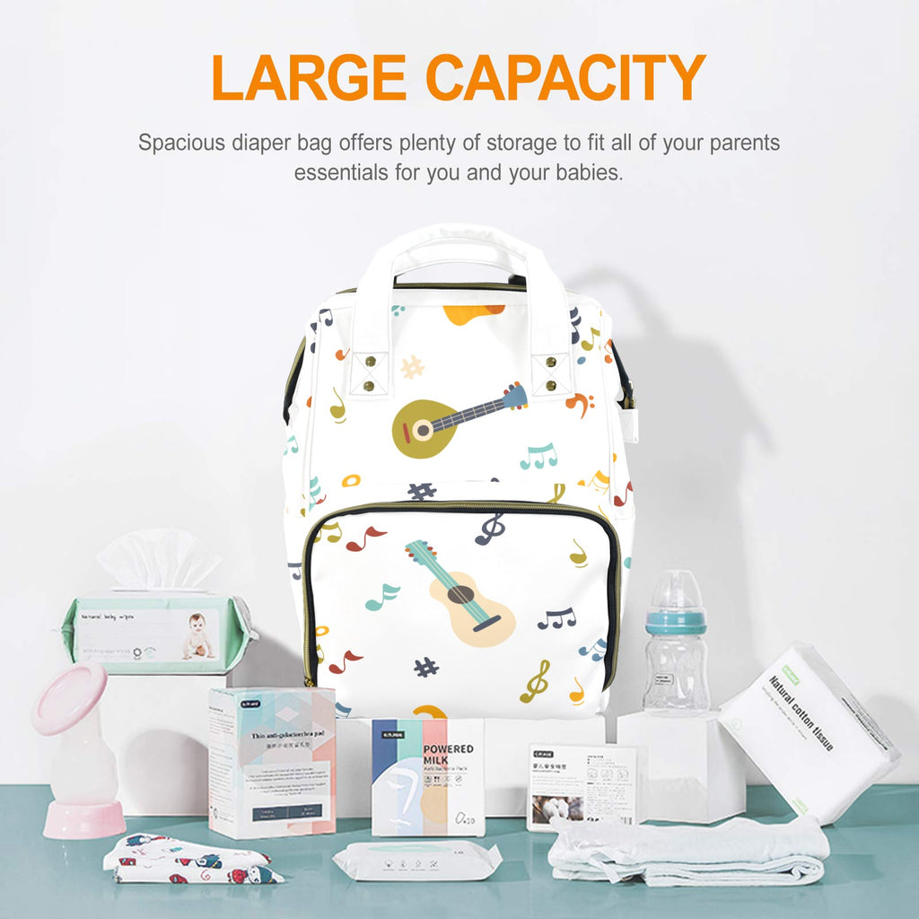 Guitar Music - Multi-Function Backpack, Nappy / Diaper Bag