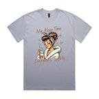 My Alone Time Is For Everyone's Safety AS Colour Heavy Faded Tee Unisex Faded powder Heavy Faded T-shirt Printed In Australia