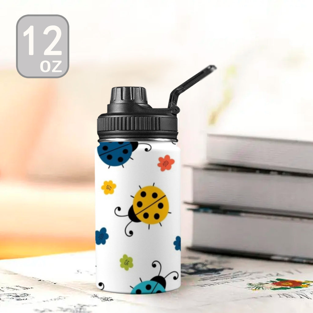 Ladybugs - Kids Water Bottle with Chug Lid (12 oz) Kids Water Bottle with Chug Lid animal Printed Offshore