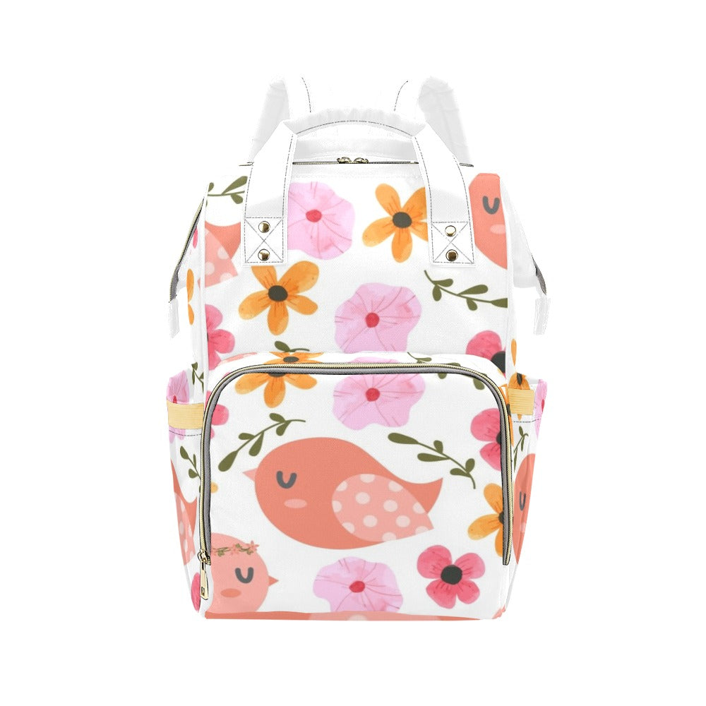 Lovely Birds - Multi-Function Backpack, Nappy / Diaper Bag