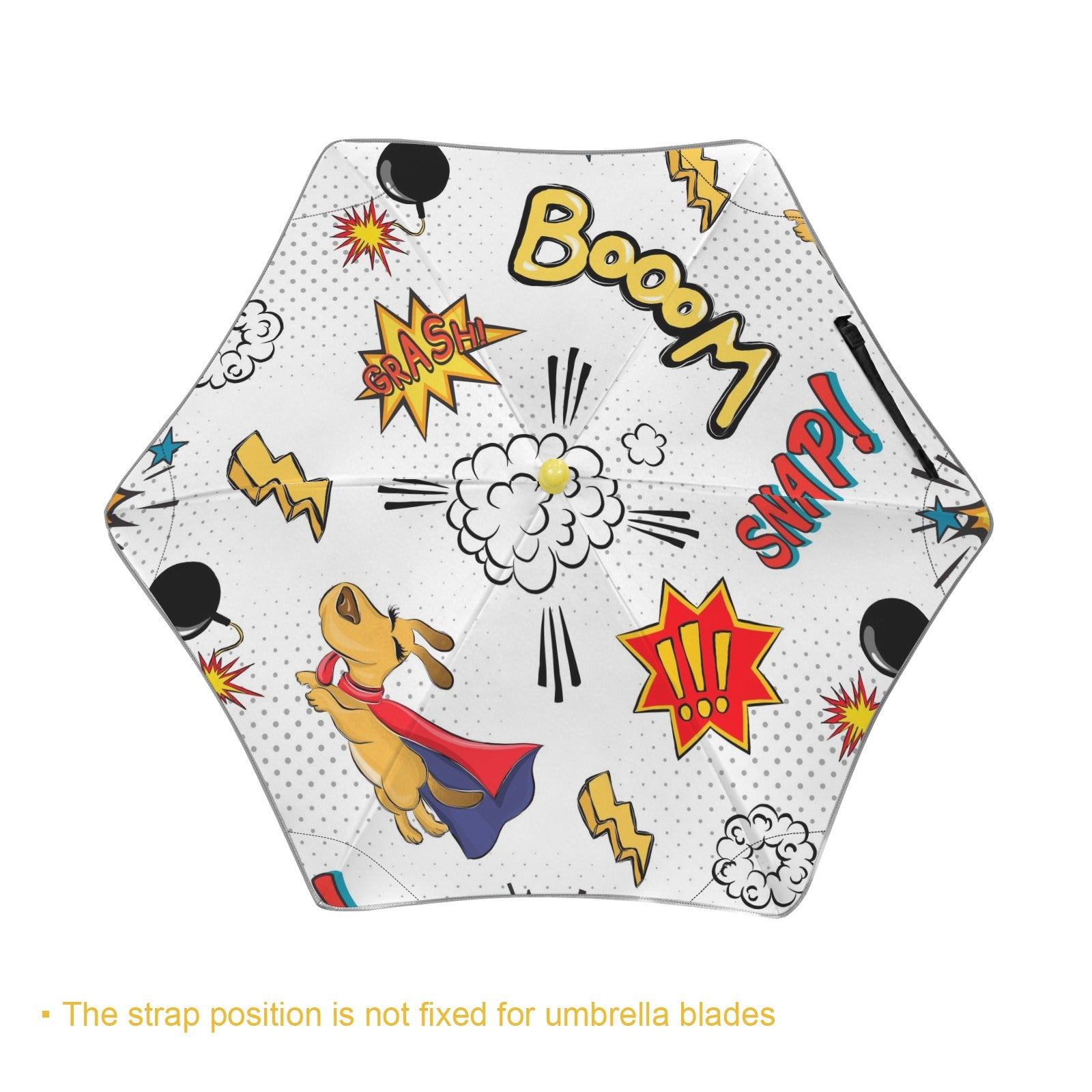 Super Dog Kids Safe Round Corner Umbrella Kids Safe Round Corner Umbrella comic Printed Offshore