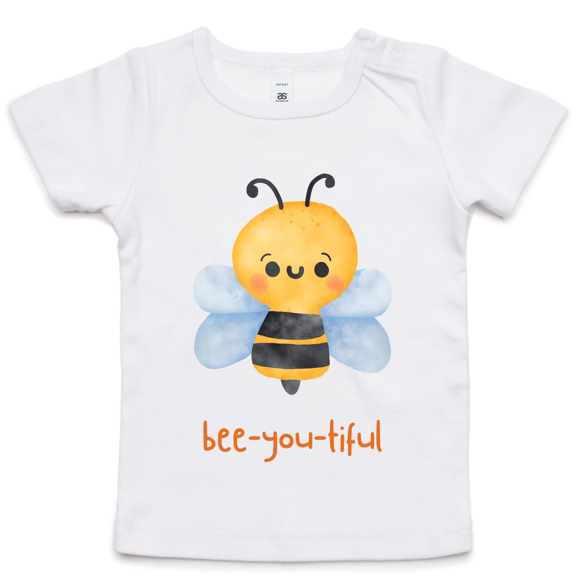 Bee-You-Tiful - Baby T-shirt White Baby T-shirt Printed In Australia