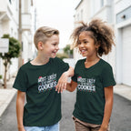 Personalised - Christmas Most Likely To - Classic Kids Crewneck T-shirt | Gildan® 5000B Forest Green Personalised Kids T-shirt Christmas
