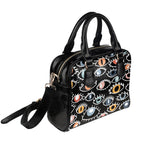 Eyes On Black Shoulder Handbag