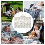 Camping Life Kids Hooded Blanket 100cm x 130cm Kids Hooded Blanket Printed Offshore