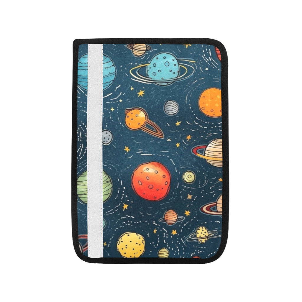 Galaxy Car Seat Belt Cover 7''x10'' (Pack of 2) Car Seat Belt Cover 7x10 (Pack of 2) Printed Offshore Space
