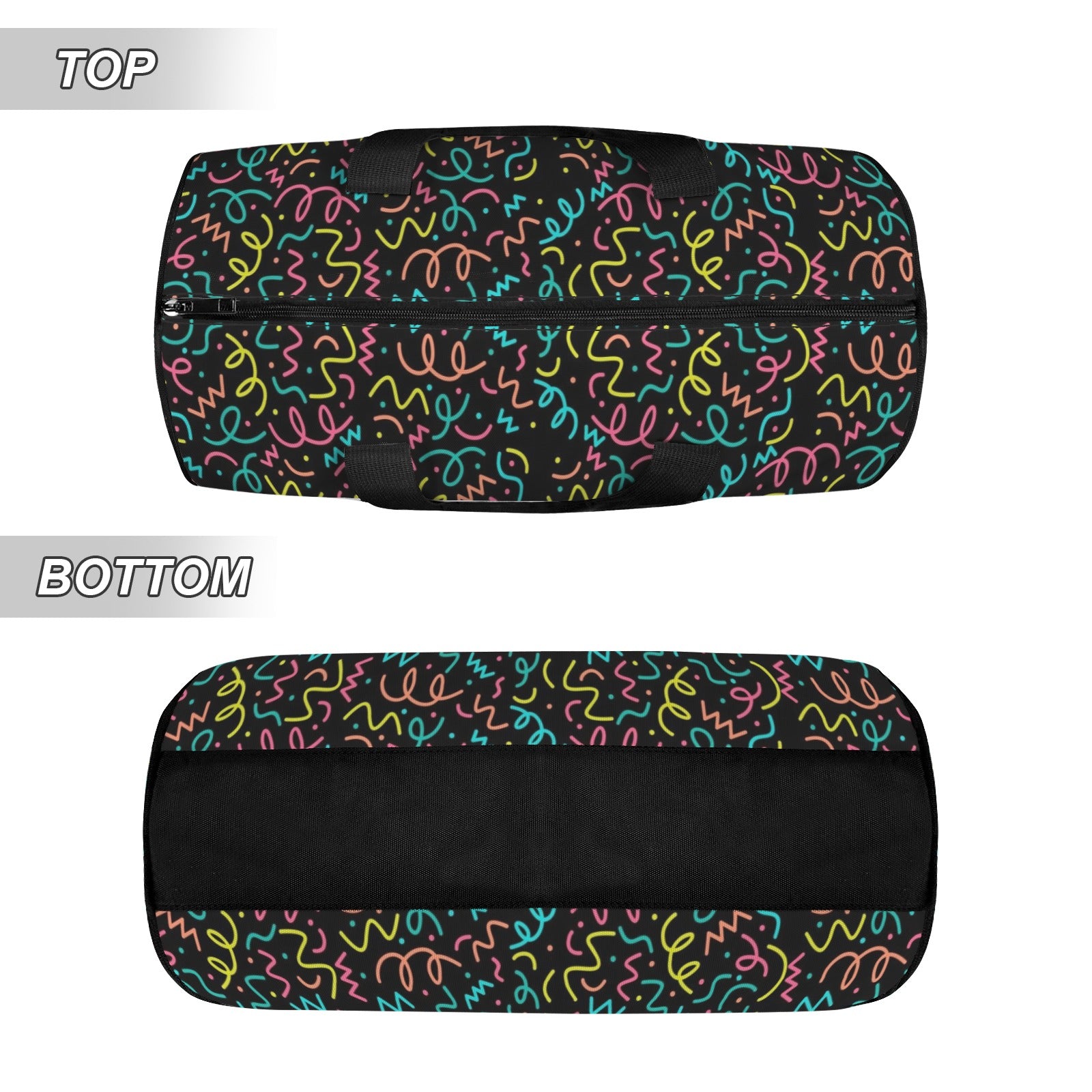 Squiggle Time Duffle Bag Duffle Bag Printed Offshore
