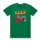 I Put The Pro In Procrastination, Retro Gentleman Men's AS Colour T-shirt Kelly Green Mens T-shirt comic Printed In Australia