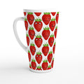 Strawberry Characters - White Latte 17oz Ceramic Mug Default Title Latte Mug food Globally Fulfilled