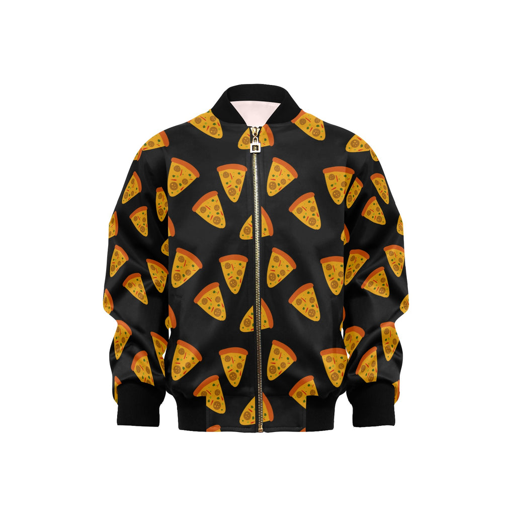 Pizzas Kids Bomber Jacket XL Kids Bomber Jacket Food Printed Offshore