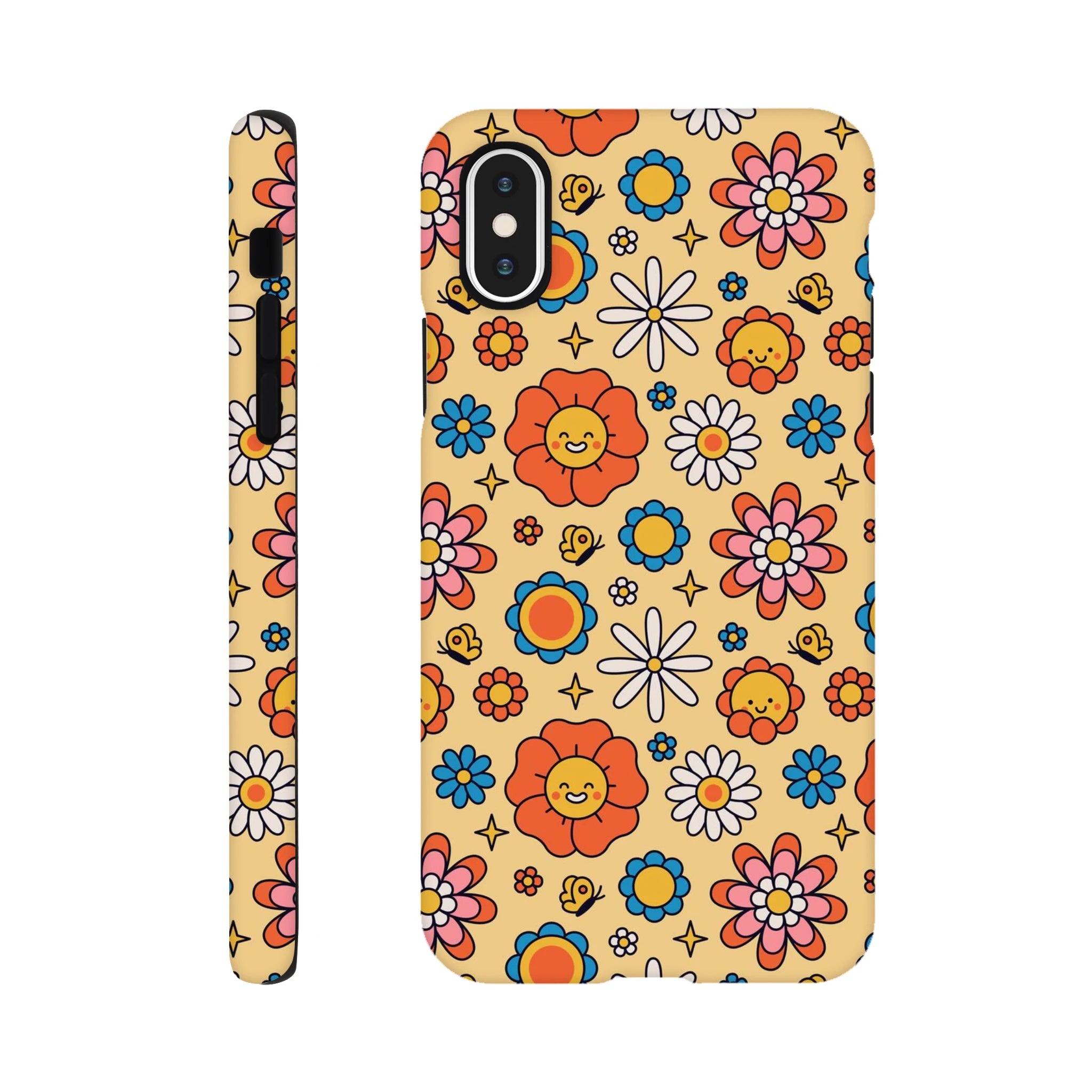 Hippy Flower - Apple iPhone Tough case iPhone Tough Case Globally Fulfilled Retro