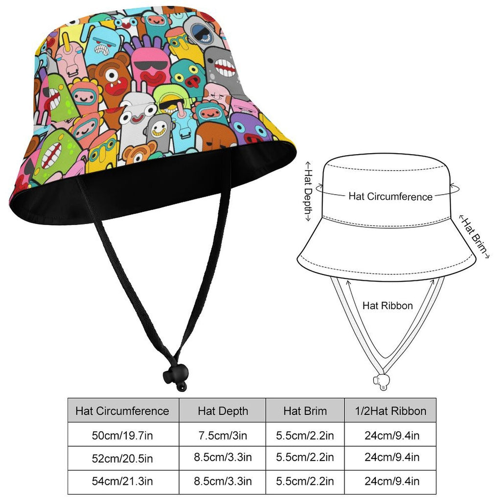Crazy Characters - Kids Bucket Hat