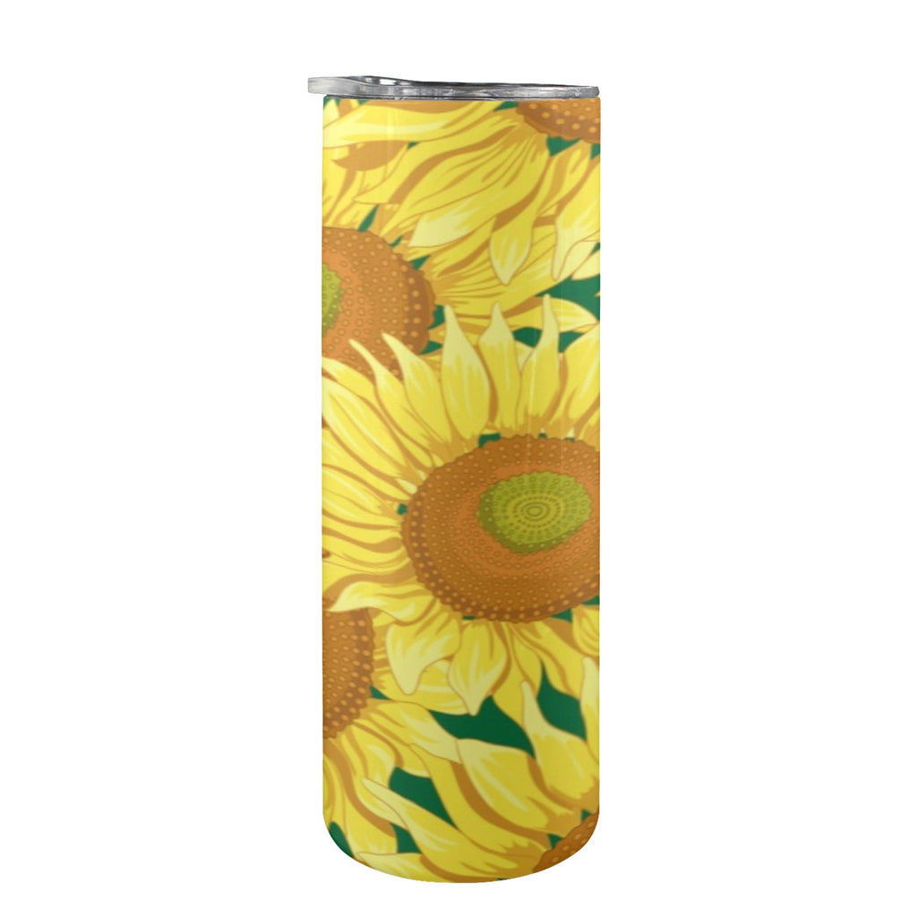 Sunflowers 20oz Tall Skinny Tumbler with Lid and Straw