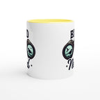 Bird Nerd - White 11oz Ceramic Mug with Colour Inside Colour 11oz Mug animal Globally Fulfilled