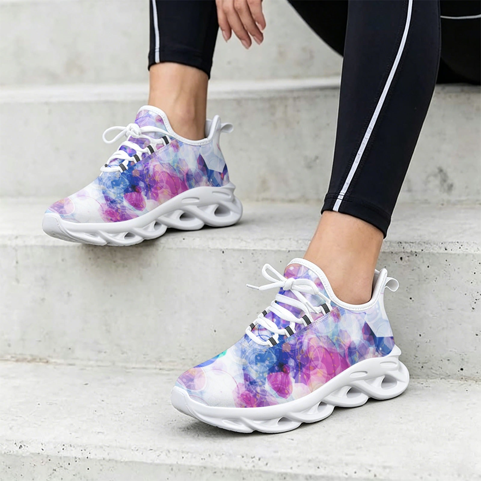 Watercolour Women's Twisted Sole Sneakers