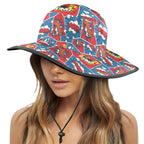 Comic Book Pop Wide Brim Bucket Hat Wide Brim Bucket Hat comic Printed Offshore