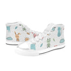 Cute Autumn Creatures - Kids' High Top Canvas Shoes Kids High Top Canvas Shoes animal Printed Offshore