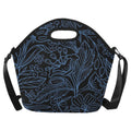 Blue Floral - Neoprene Lunch Bag One Size Neoprene Lunch Bag Printed Offshore
