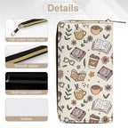 Books And Coffee -  PU Leather Wallet