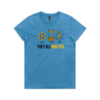 They All Matter Solid Liquid Gas Women's AS Colour T-shirt Hydro Womens T-shirt Printed In Australia Science