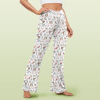 Birds Of A Feather High Waist Crossover Tummy Control Flare Leggings High Waist Flare Leggings Birds Printed Offshore