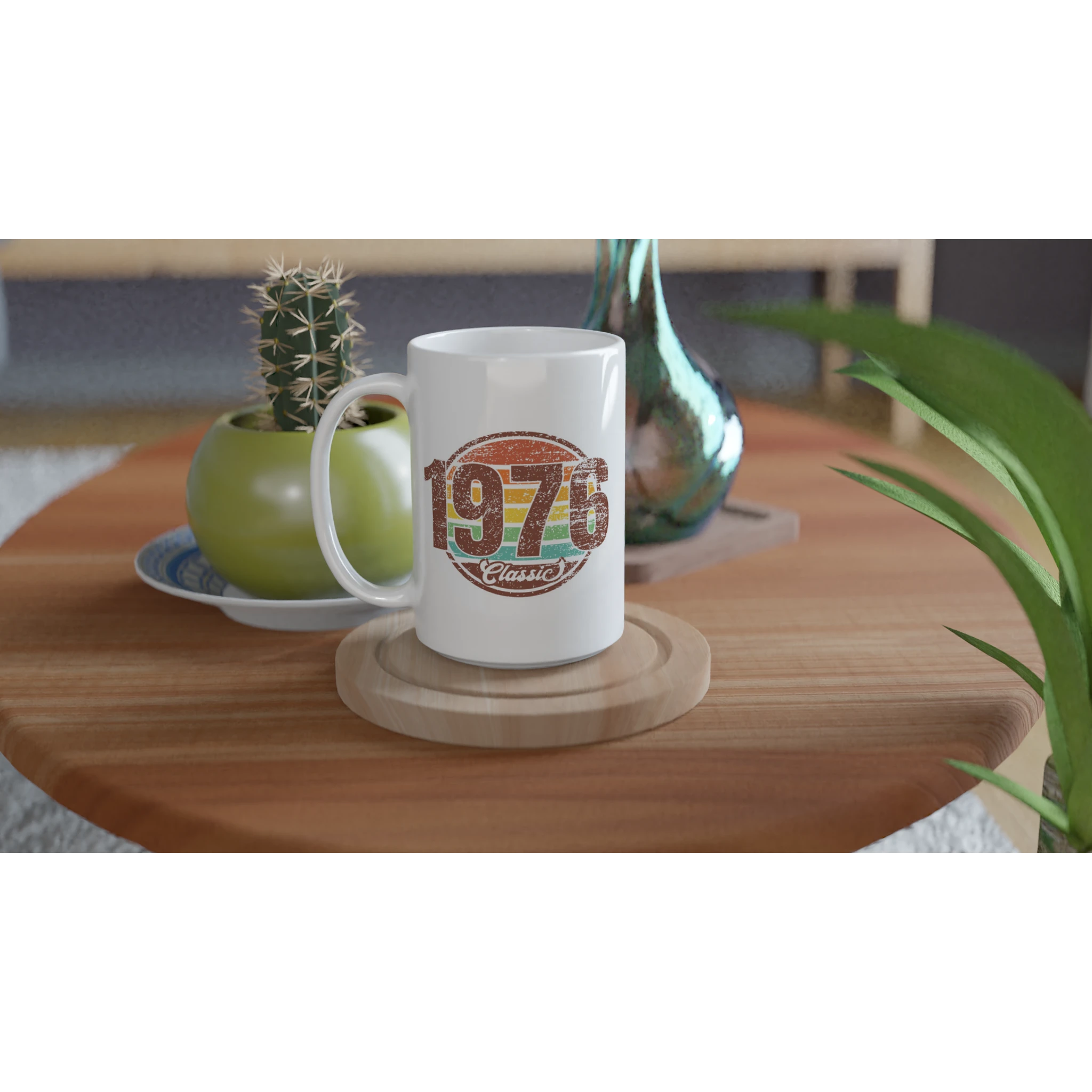 Personalised - 1976 Classic - White 15oz Ceramic Mug Personalised 15oz Mug Globally Fulfilled
