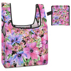 Pink Floral - Collapsible Shopping Bag