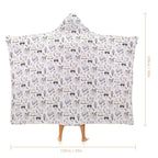 Bears Kids Hooded Blanket 100cm x 130cm