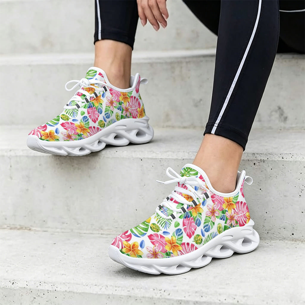 Bright Painted Tropical Women's Twisted Sole Sneakers