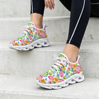 Bright Painted Tropical Women's Twisted Sole Sneakers