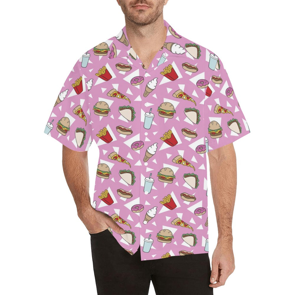 Fast Food Mens Hawaiian Shirt Mens Hawaiian Shirt Printed Offshore