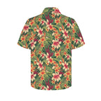 Vintage Hawaiian Floral Men's Short Sleeve Hawaiian Shirt Men's Hawaiian Shirt (New) Plants Printed Offshore Retro