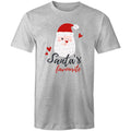 Santa's Favourite - Mens T-Shirt Grey Marle Mens Christmas T-shirt Christmas Printed In Australia