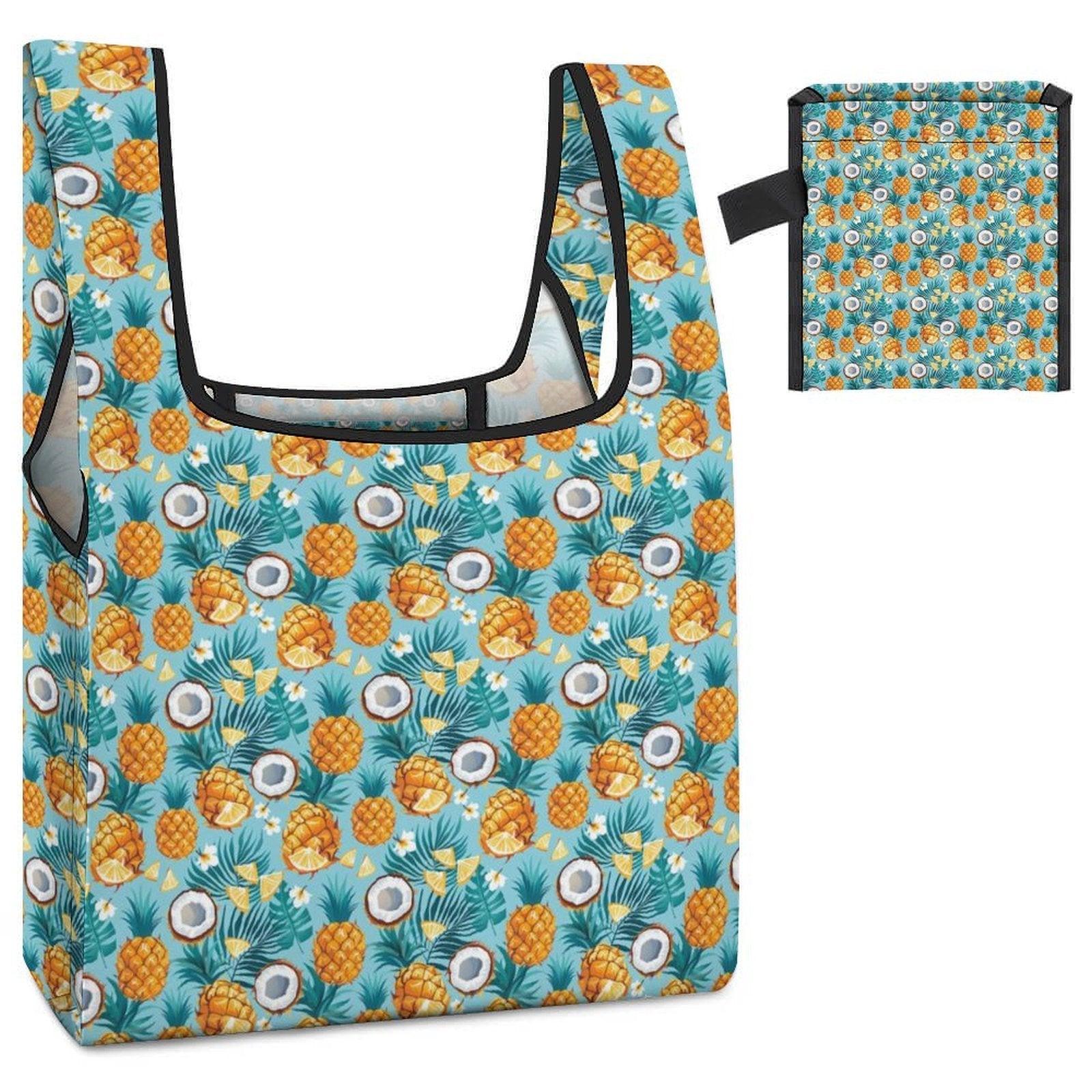 Pineapple Coconut Foldable Shopping Bag