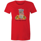 Travel Is Always A Good Idea - Womens T-shirt Red Womens T-shirt Printed In Australia