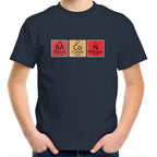 Bacon, Periodic Table - Kids Youth T-Shirt Navy Kids Youth T-shirt Food Printed In Australia Science