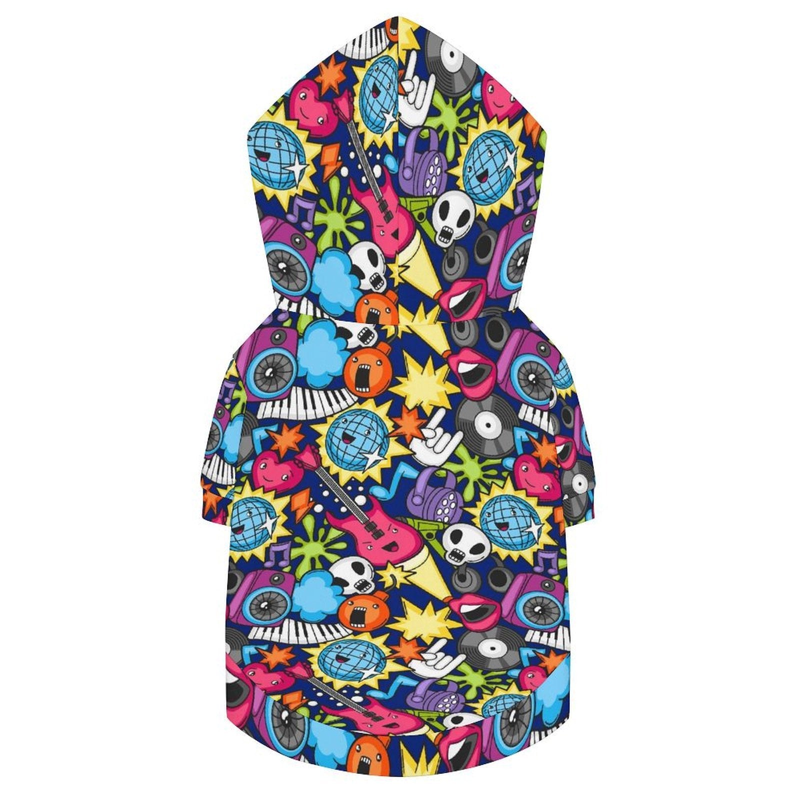 Sticker Music Pet Hoodie (Large Size)