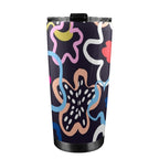 Floral In The Abstract - 20oz Mobile Tumbler with Lid (Black Lock)