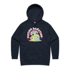 Fiction Addiction - Womens Hoodie Navy Womens Hoodie Printed In Australia Reading