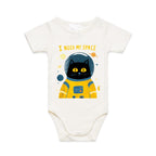 Cat Astronaut, I Need My Space - Baby Bodysuit Natural Baby Bodysuit animal Printed In Australia Space