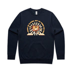 Classic Radio, Tuned For Fun - AS Colour Stencil Crew Sweatshirt Navy Sweatshirt Music Printed In Australia Retro