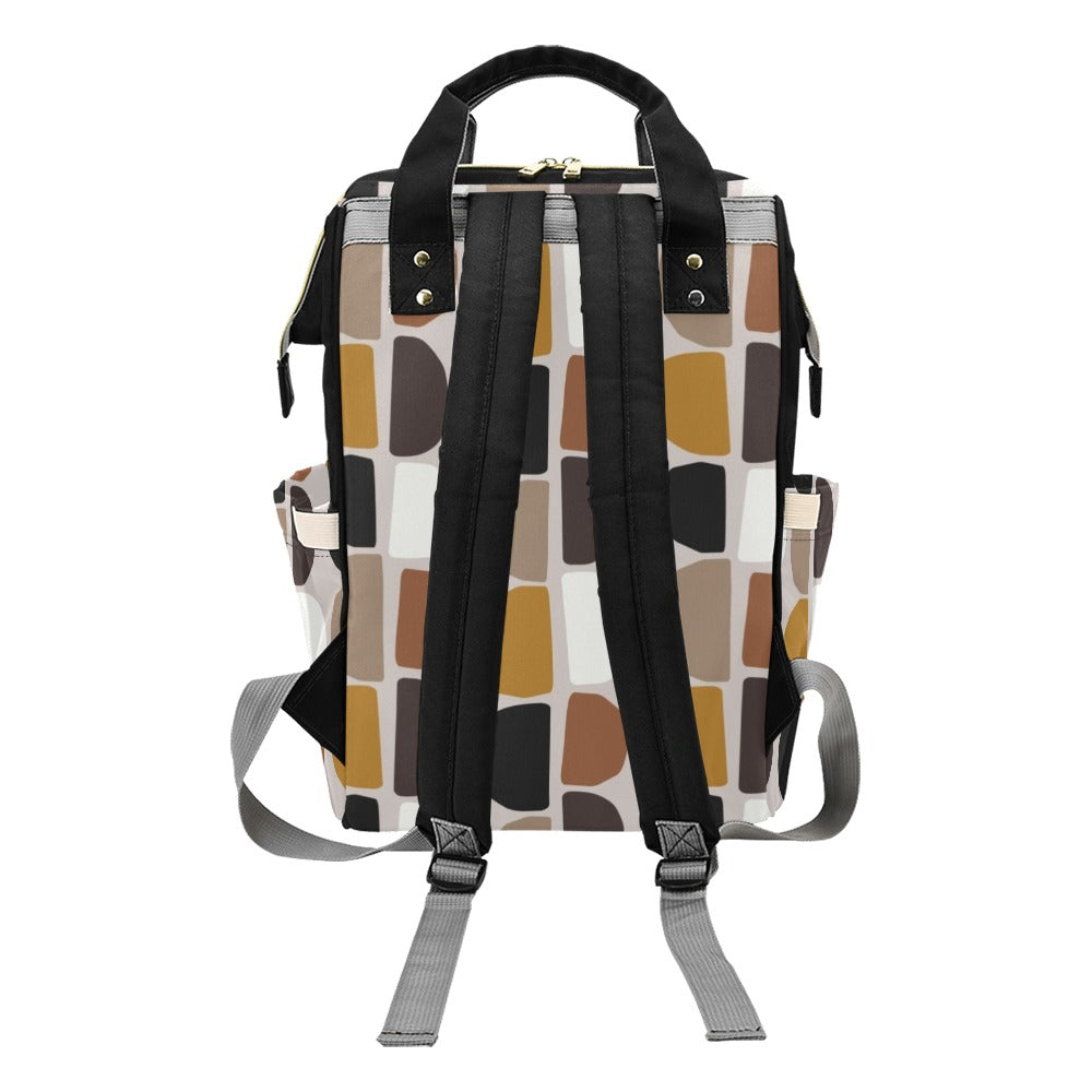 Pebble Brown - Multi-Function Backpack, Nappy / Diaper Bag