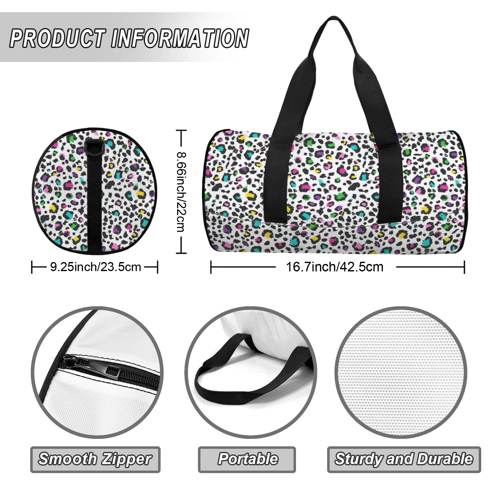 Animal Print In Colour Duffle Bag Duffle Bag Printed Offshore
