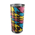Crazy Geometric - 20oz Mobile Tumbler with Lid (Black Lock) One Size 20oz Travel Mug Printed Offshore
