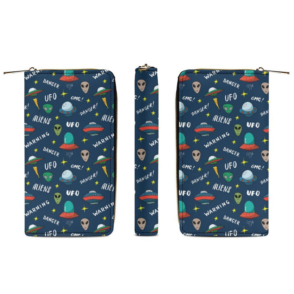 UFO's And Aliens - PU Leather Wallet