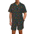 Squiggle Time Men's Hawaiian Shirt & Shorts Set Men's Hawaiian Shirt & Shorts Set Printed Offshore