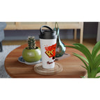 Super Mum - White 15oz Stainless Steel Travel Mug Travel Mug comic Globally Fulfilled Mum