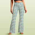 Parrots High Waist Crossover Tummy Control Flare Leggings 5XL High Waist Flare Leggings Birds Printed Offshore