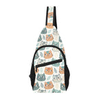 Cute Cat Faces Chest Bag Cross Body Chest Bag animal Printed Offshore